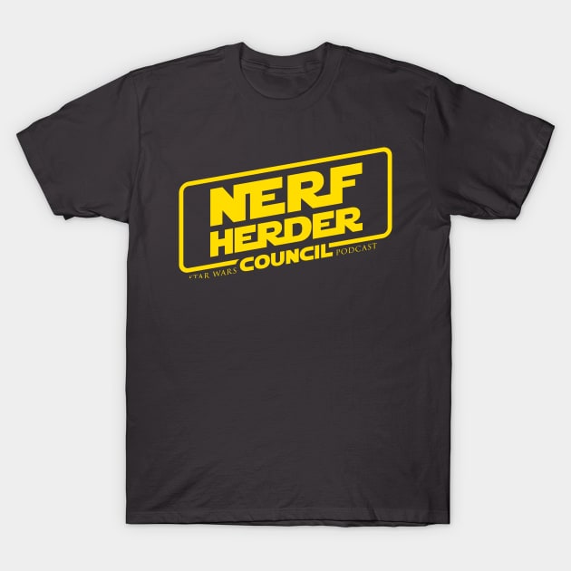 Nerfherder Council: Anthology style logo T-Shirt by NHCpodcast